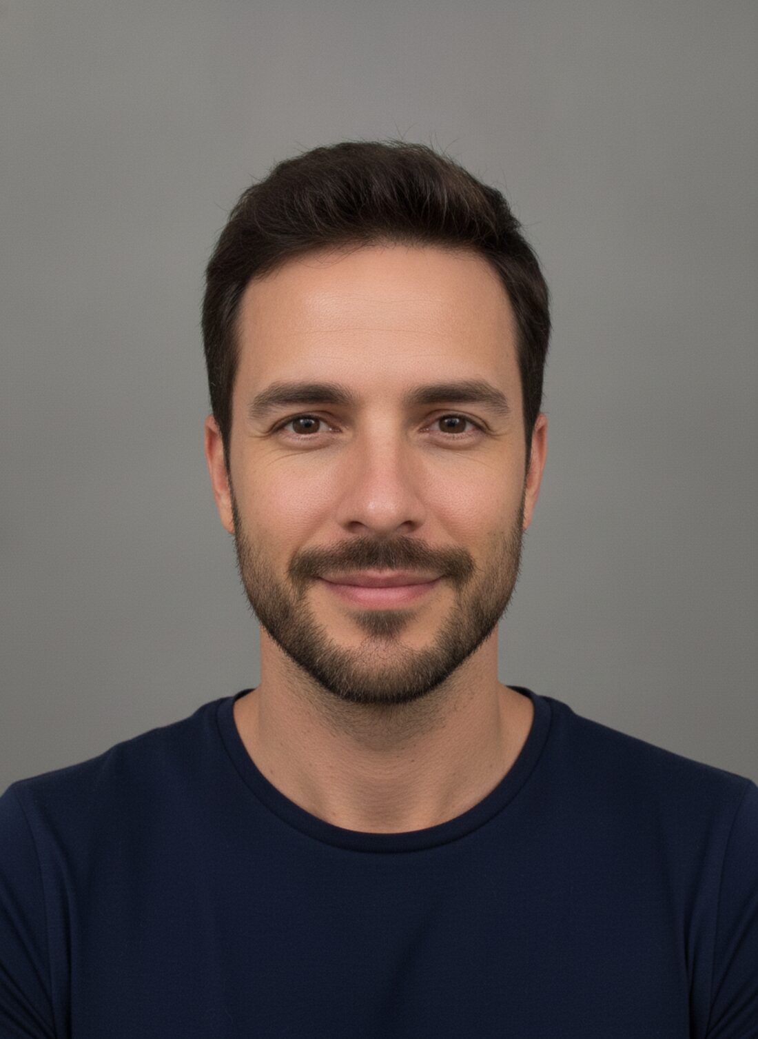 Depois — barba e corte alinhados